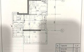 Vânzare, apartament, 1 camera + living, strada Nicolae Dimo, Durlești - Poză 3