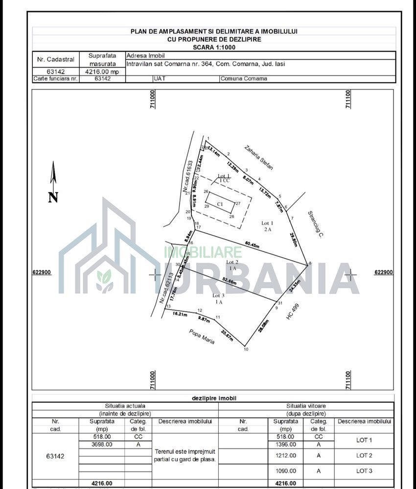 Casă nelocuibilă pe teren de 1.914 mp în Comarna, la 17 km de Iași, cu curent și acces la asfalt - Poză 8