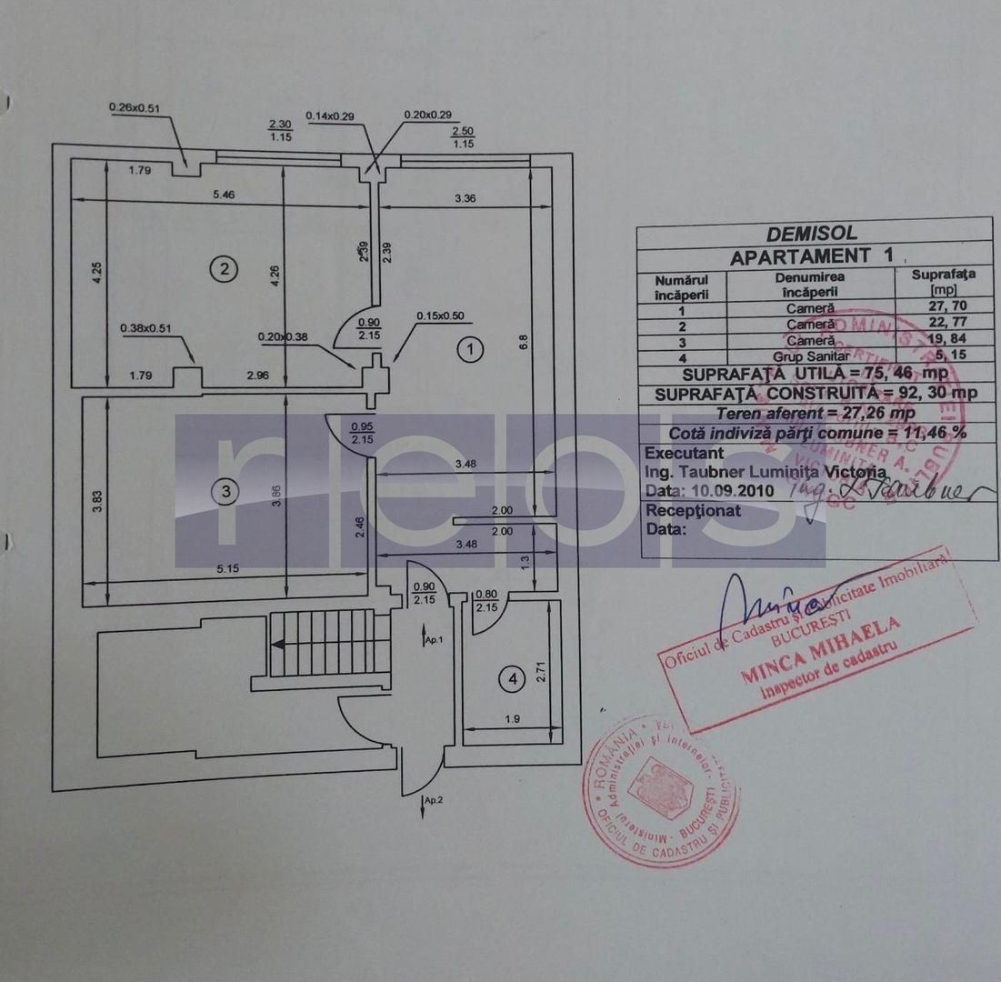 VANZARE 3 CAMERE | DEMISOL LUMINOS | 75 mp | ZONA DAMAROAIA - Poză 10
