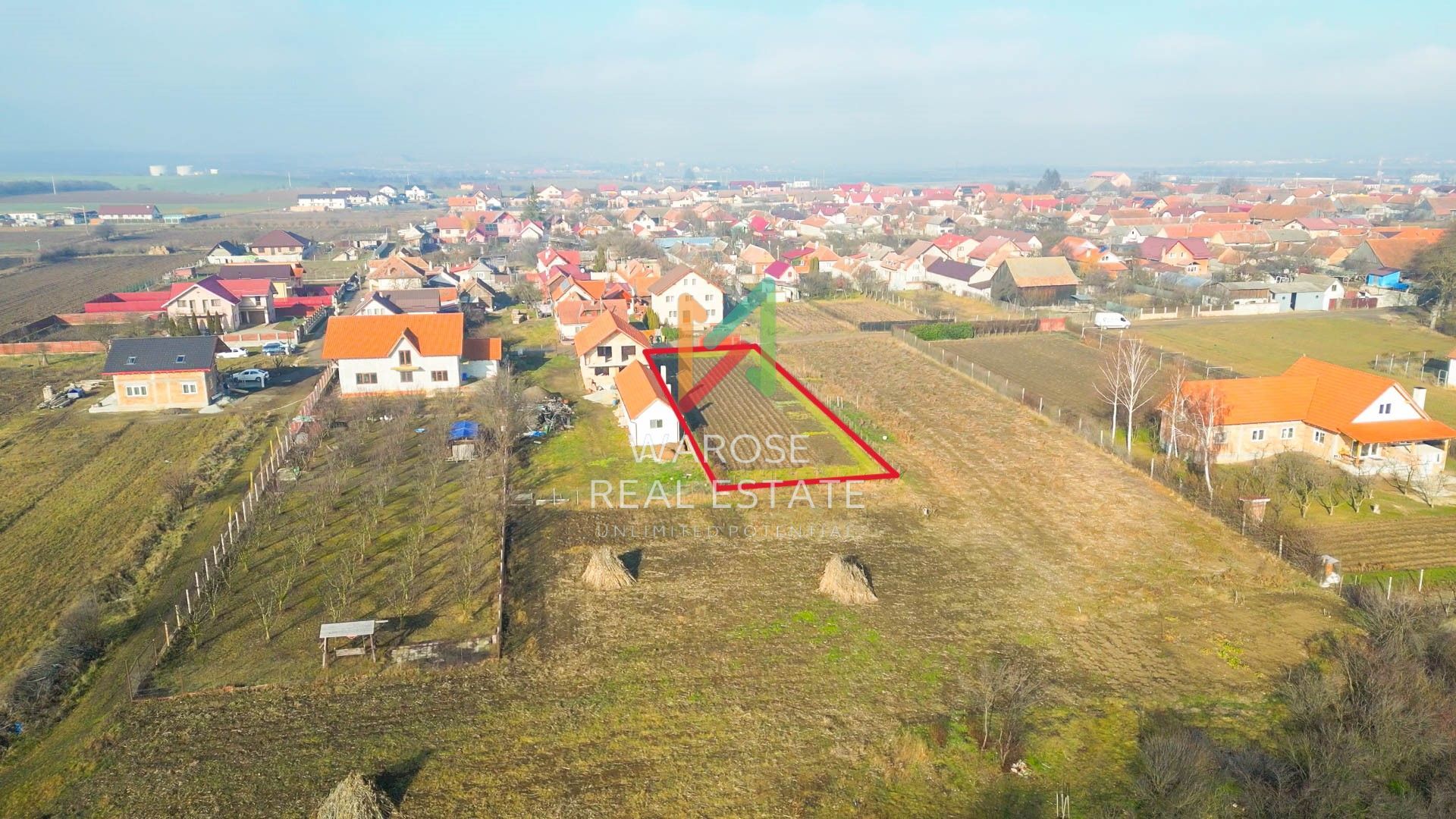 Teren intravilan 1200 mp-Feldioara - 0% Comision pt Cumparator - Poză 2