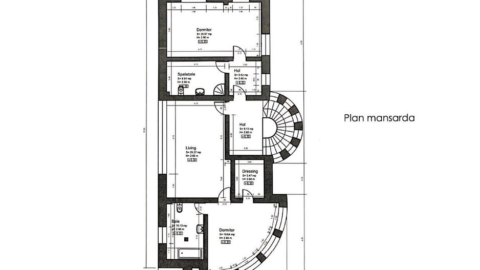 Vila superba - 9 camere - 950 mp teren - Baneasa-Liceul Francez - Schiță 25