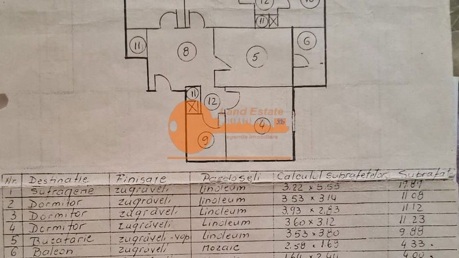 Apartament 4 camere | Crângași | bloc reabilitat - Schiță 6