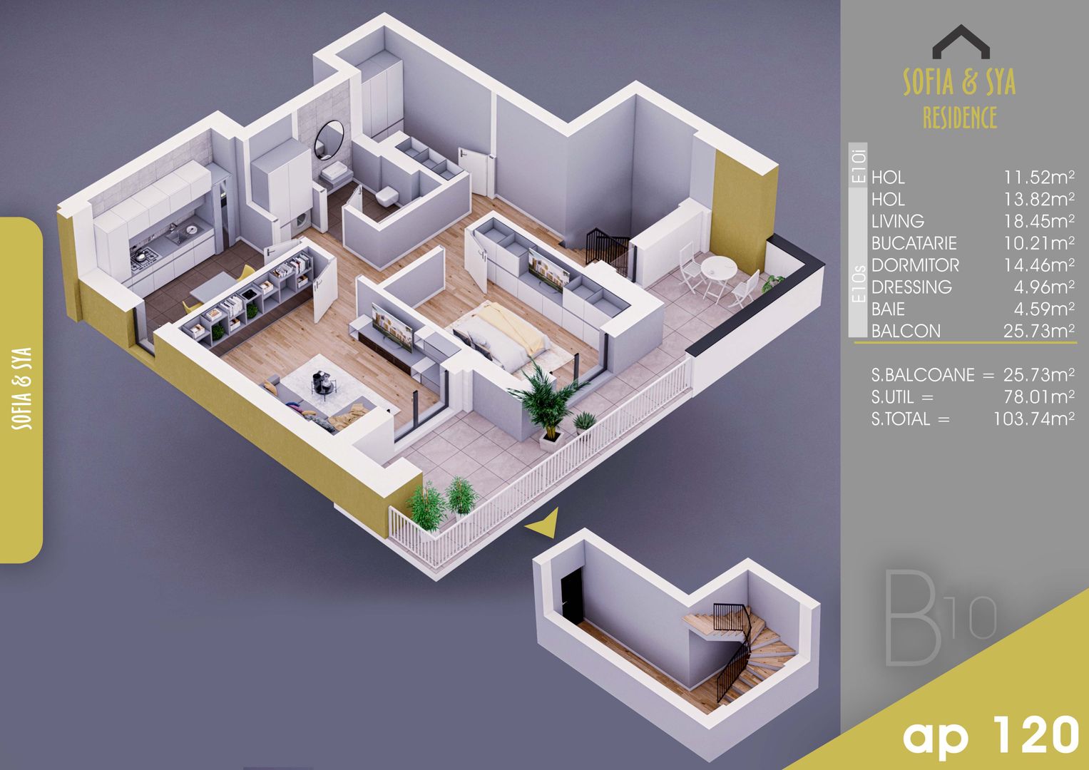2 camere Finalizat parcare gratuita Titan Pallady 10 min Metrou Nicolae Teclu - Schiță 1