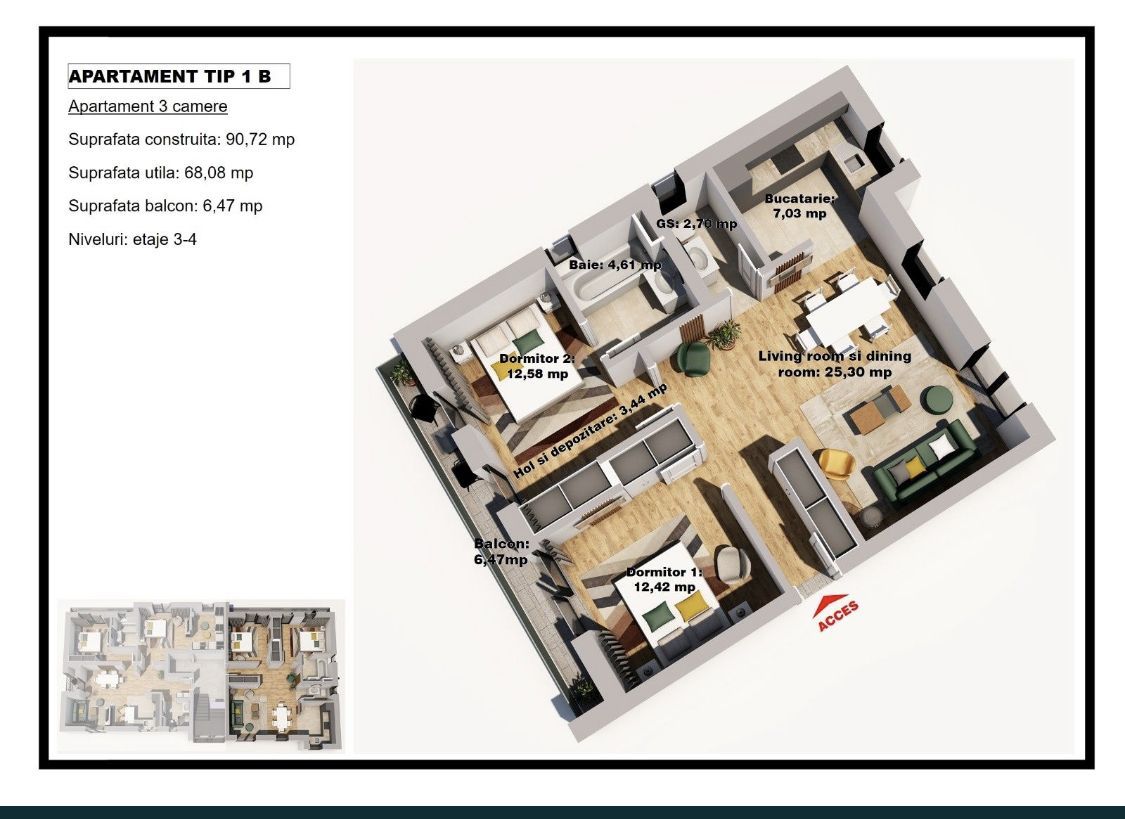 Aprtament Studio Kamsas Baba Novac - Poză 8