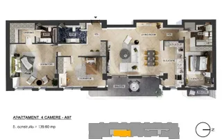 Apartamente 4 camere, Pipera, comision 0 % - Poză 14
