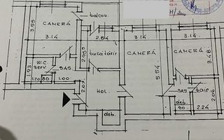 3 camere Gorjului-Moinesti ( 350 m metrou-1982 ) - Poză 8