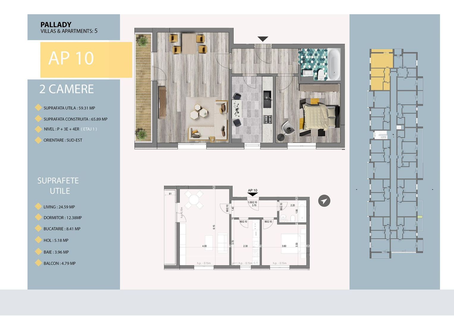 AP. 2CAM. MOBILAT- IDEAL LOCUINTA / INVESTITIE. ZONA TRAPEZULUI! - Poză 2