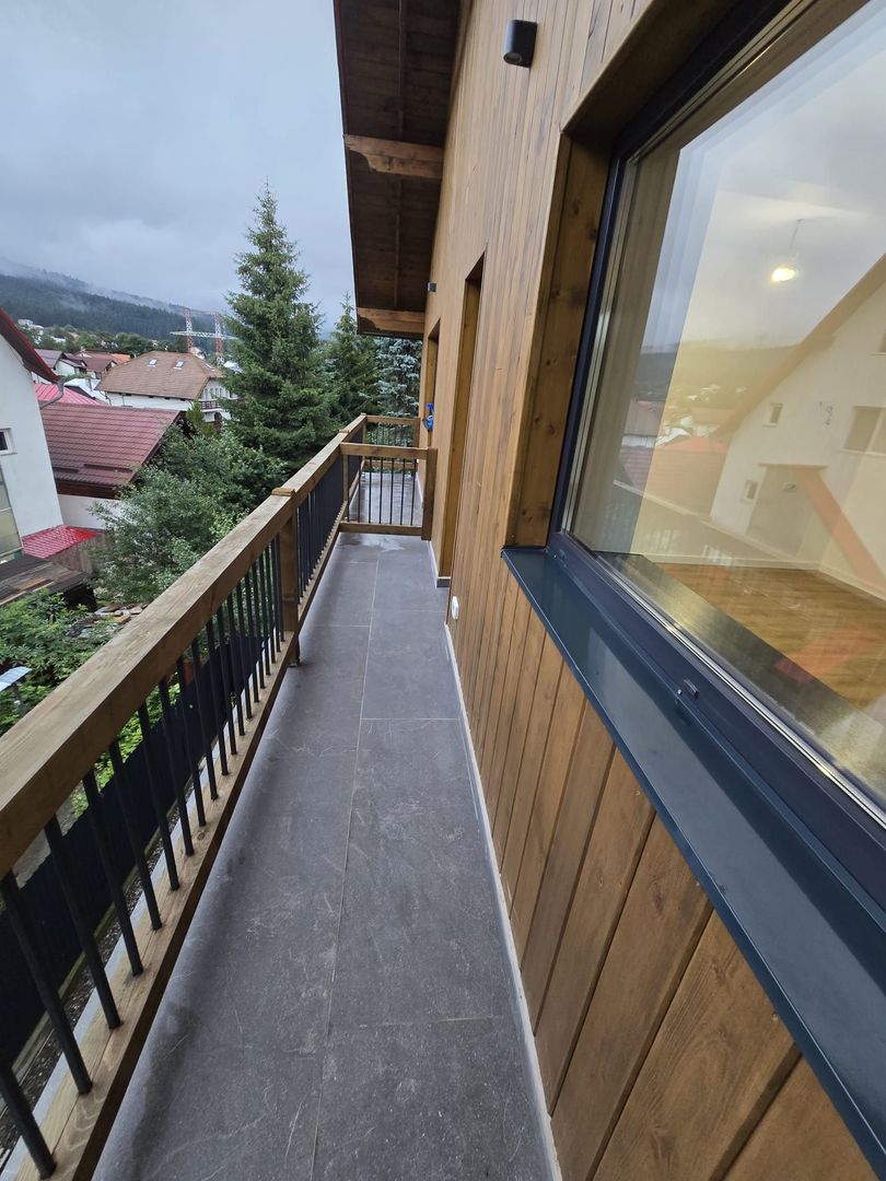 Apartament cu 2 camere 65,10 mp + 30 mp pod - vedere la muntii Caraiman Busteni - Poză 9