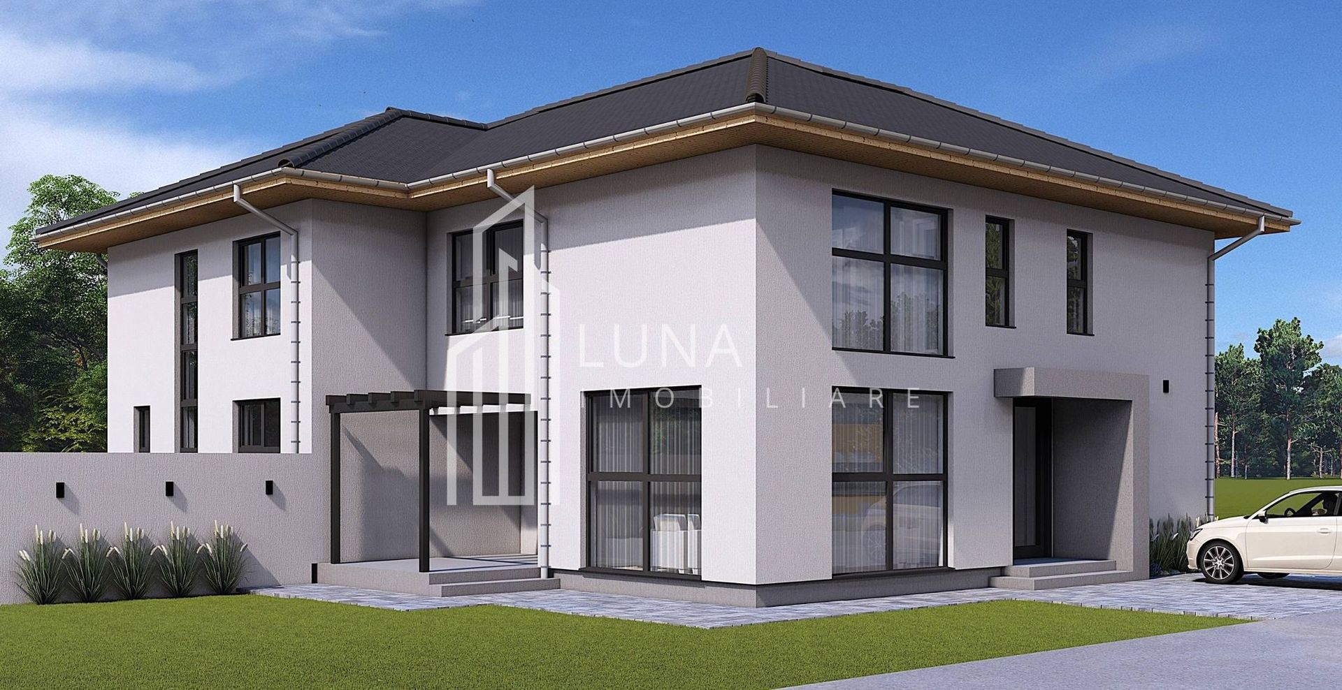 Case cuplate, P+E, 120 mp, teren 465-669 mp, predare 2026, Livezeni - Poză 2