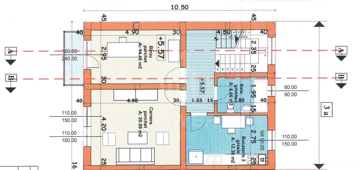 🏢 Apartament cu Destinație Birouri – Etaj 2, 3 Camere, 55 mp – Ultracentral - Poză 1