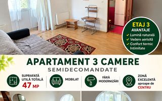 Apartament cu 3 camere, etaj 3, mobilat și utilat, VASLUI - zona SMÂRDAN; - Poză 1