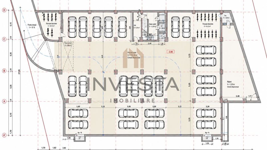Apartament cu 3 camere, parcare subterana, bloc nou, zona Traian Vuia! - Schiță 10