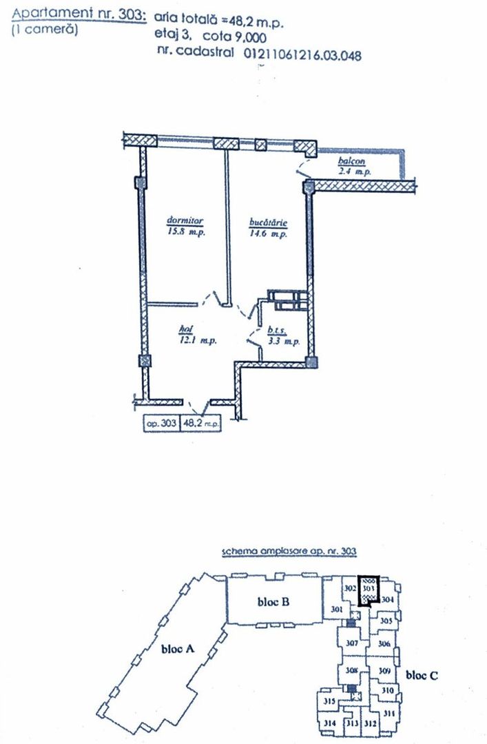 Vânzare, apartament, 1 cameră, str. Nicolae Dimo, Durlești. - Poză 2