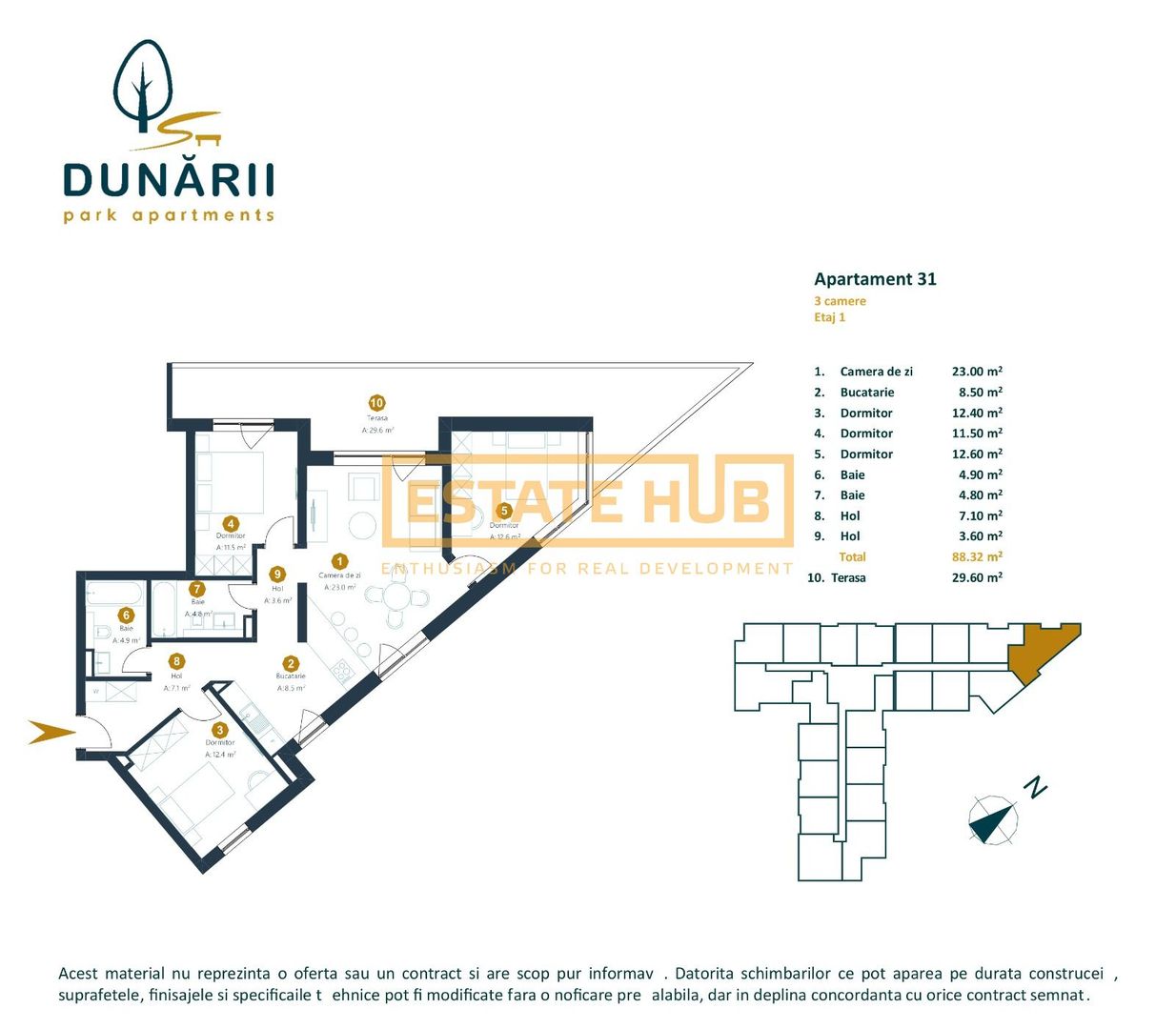 Apartament 4 camere proiect nou finalizat aproape de Iulius Mall - Poză 2