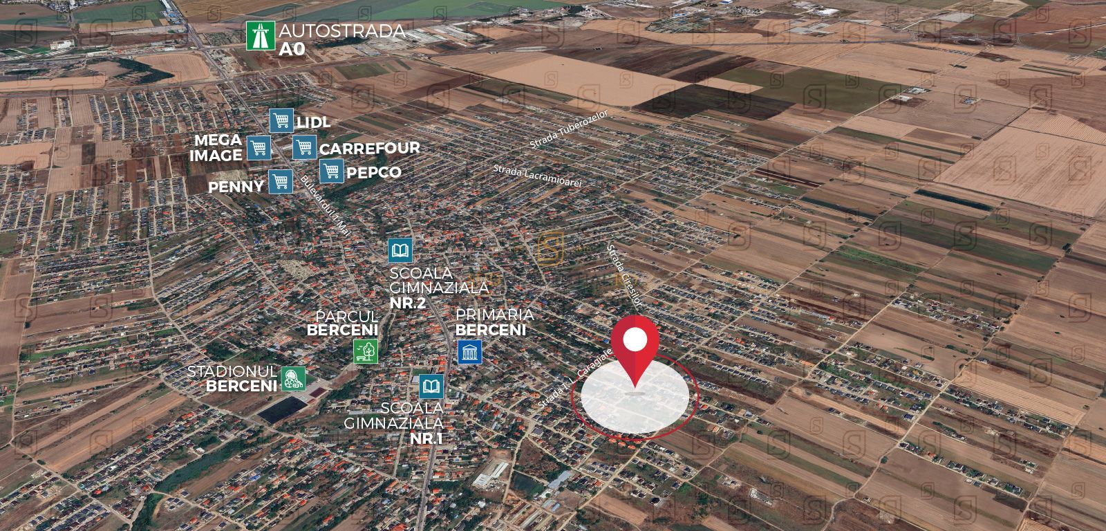 Oportunitate rezidentiala, Teren intravilan 594 mp, Comuna Berceni - Poză 4