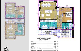 Spațiu comercial / Apartament 2 camere – bloc nou- parter – zona 1 Mai – Stadion - Poză 1