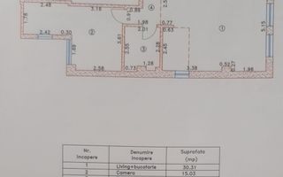 Apartament 2 Camere  Vanzare | Bloc Nou | Lift | Gata de personalizat - Schiță 14