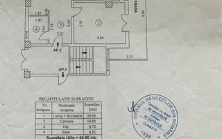 2 CAMERE + TERASA si GRADINA || BANEASA  || BLOC NOU Strada Garlei - Schiță 11
