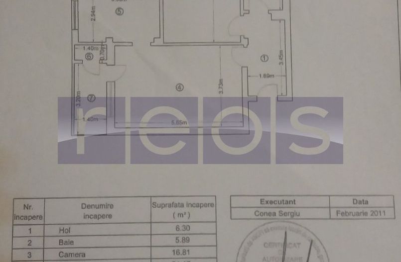 DE VANZARE 2 CAMERE PRELUNGIREA GHENC EA | PARCARE  | CARTIERUL LATIN - Schiță 13