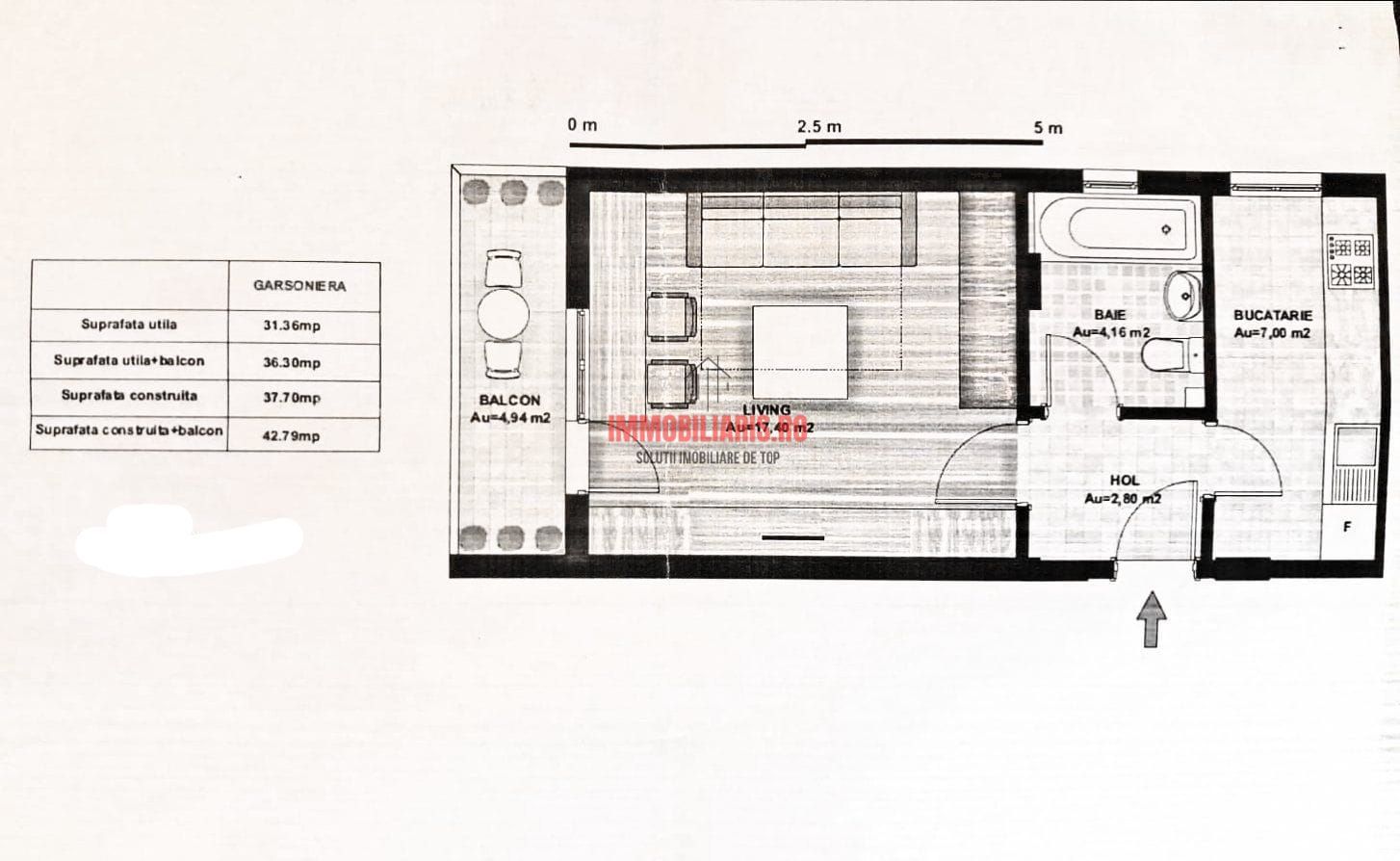 Nicolae Teclu-Metrou - Decomandat - Direct Proprietar - Comision 0% - Schiță 12