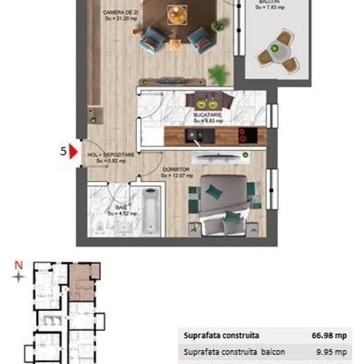 2 camere | Greenfield | Baneasa | Pipera | parcare inclusa - Poză 20