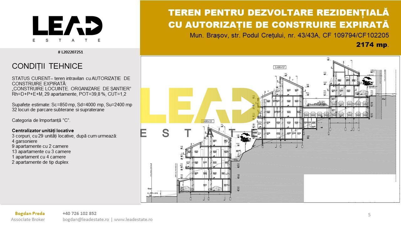 TEREN PENTRU DEZVOLTARE REZIDENȚIALĂ DE LUX CU AUTORIZAȚIE EXPIRATĂ - Poză 5