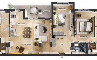 Vanzare apartament 4 camere - Poză 1