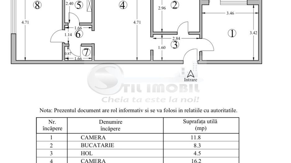 Ap 3 cam Cantemir 64mp SD, et3/4, mob+utilat, 130.000€ - Poză 8