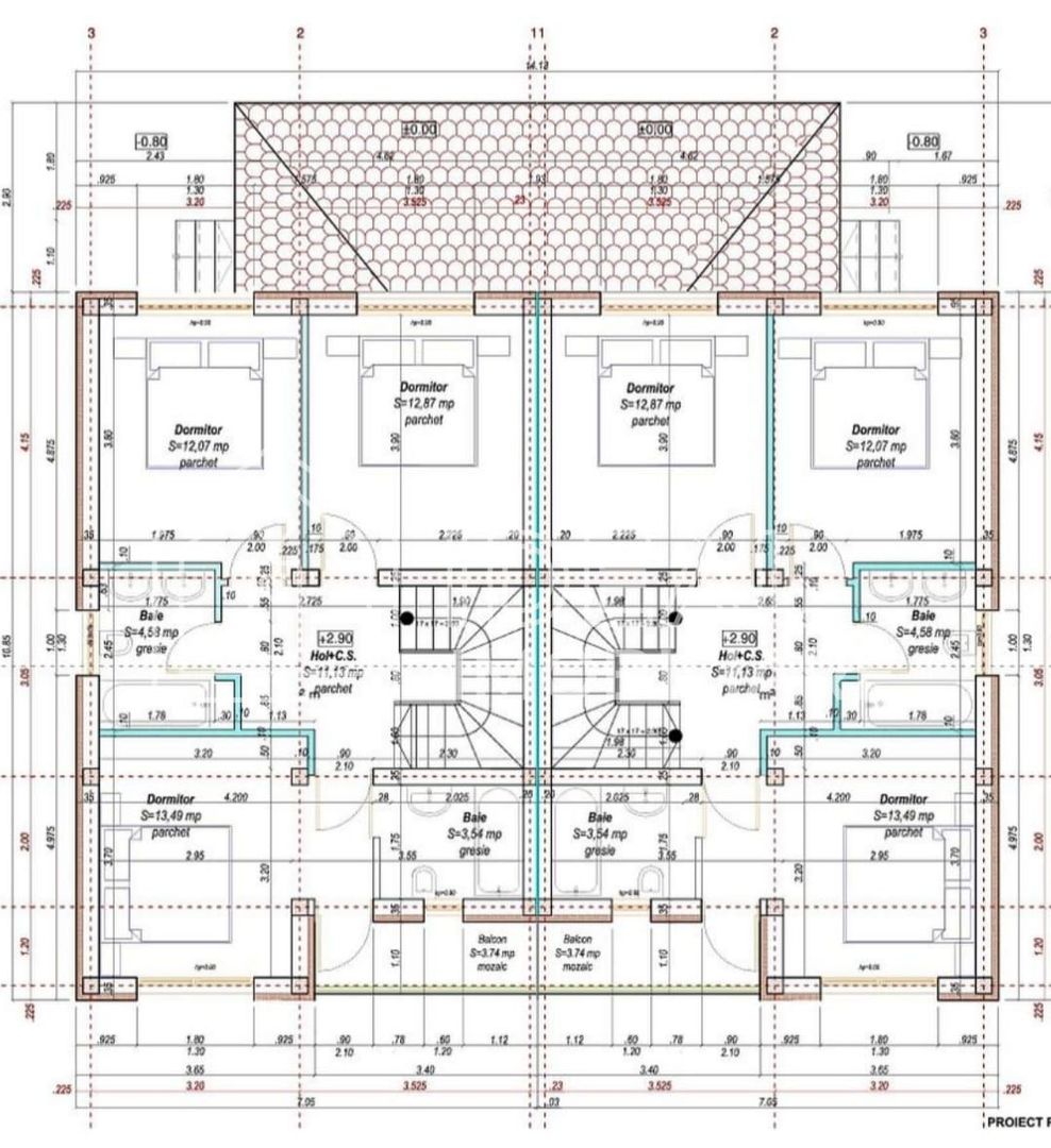 Casa Tip Duplex cu 4 camere si 366 mp teren, in Cisandie - Schiță 8