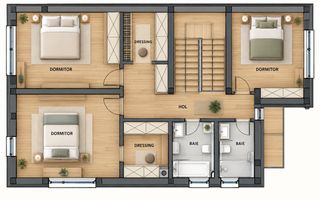 Casa individuala NZEB, 5 camere, 3 bai, P+ET+POD, Someseni - Poză 7