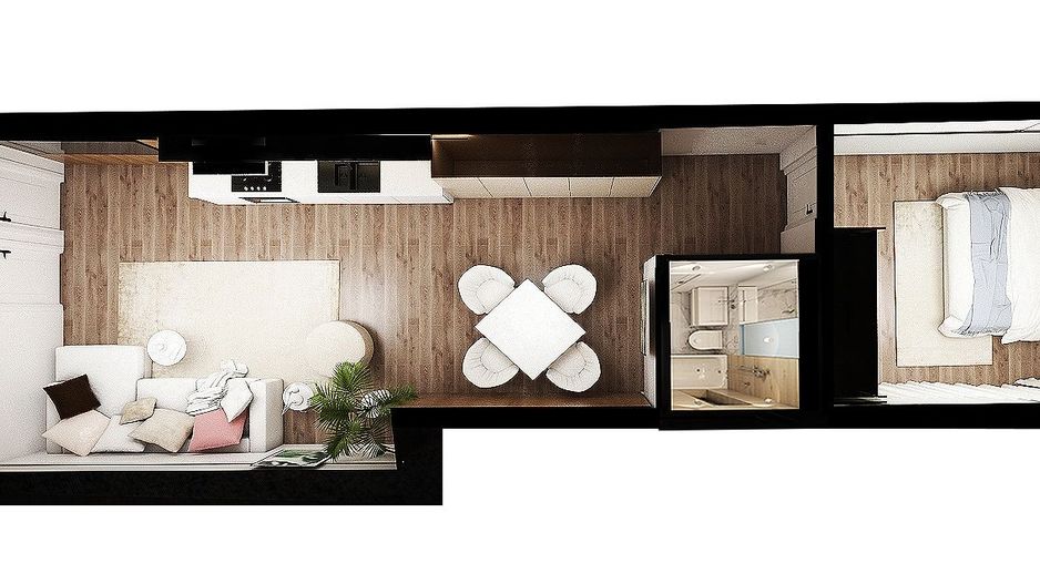 Mansarda -apartament 2 camere - Schiță 6