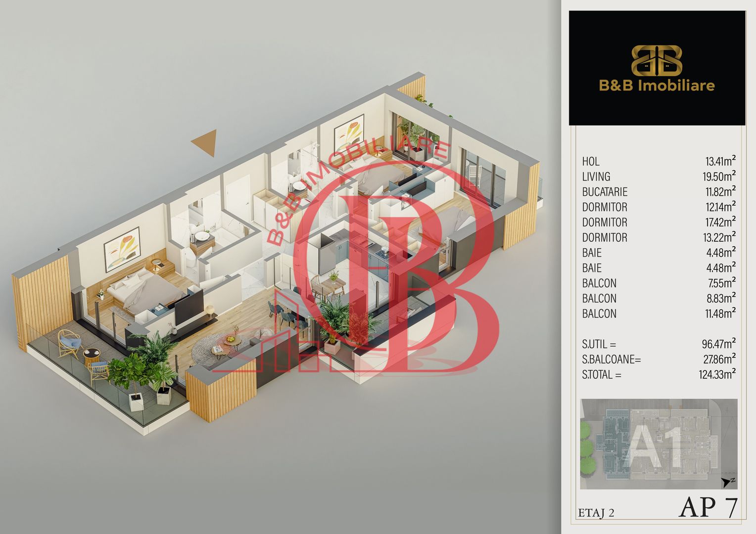 4 camere -finalizat -piscina in incinta pista alergare - Schiță 1