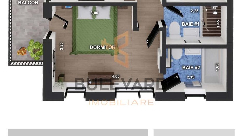 Apartament cu 2 camere, zona Terra! - Poză 3