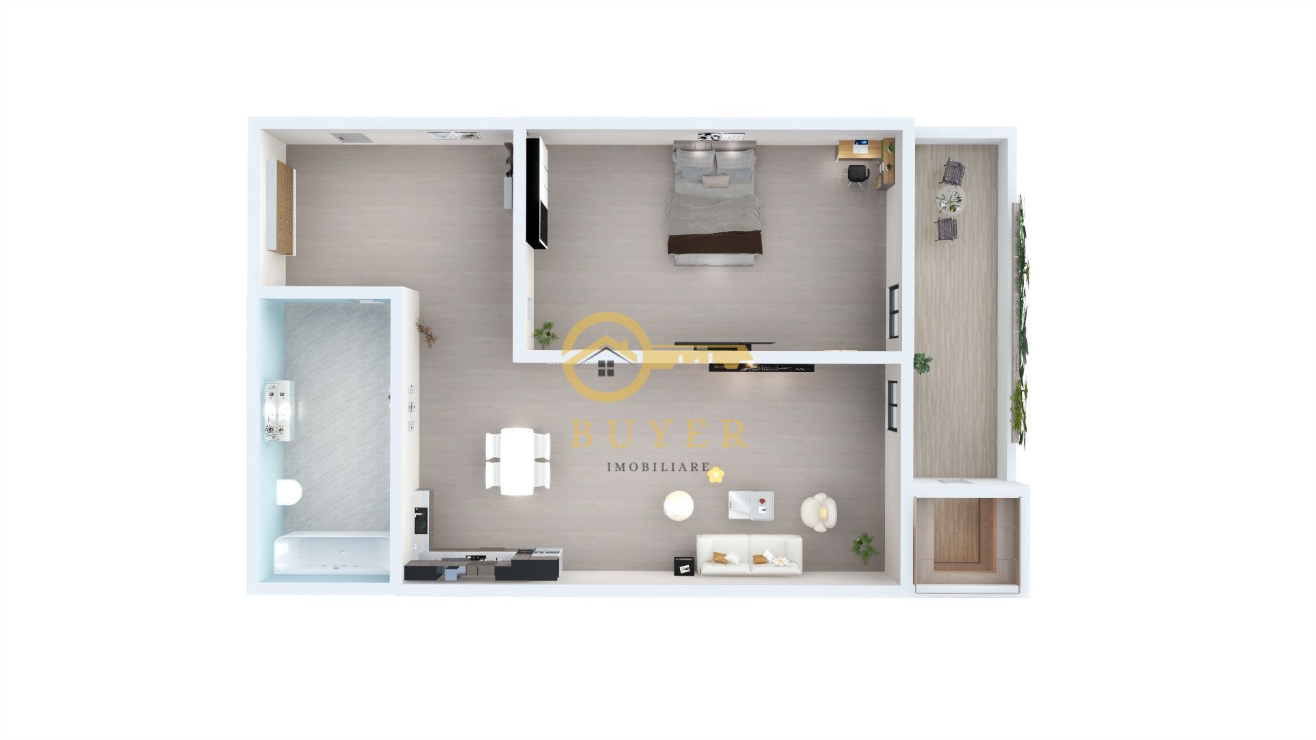 Apartament cu 2 camere si curte proprie in Sibiu - bloc nou, cu lift - Poză 5