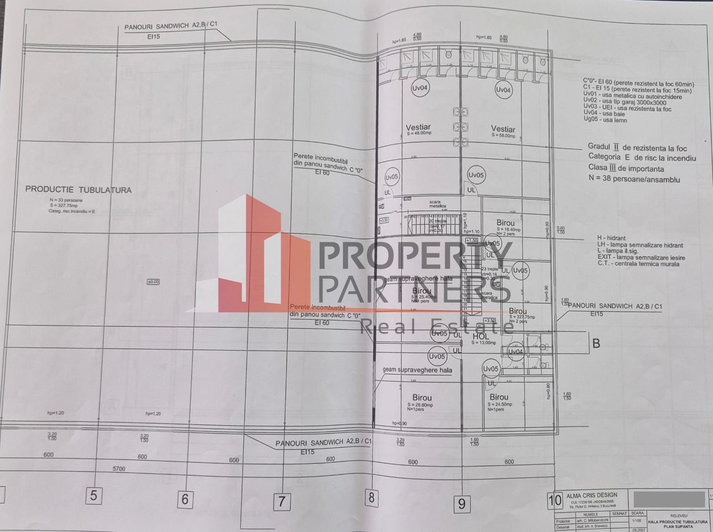 Hală de Producție / Depozitare – 1.740 mp – Zona Centura București / Autostrada - Schiță 5