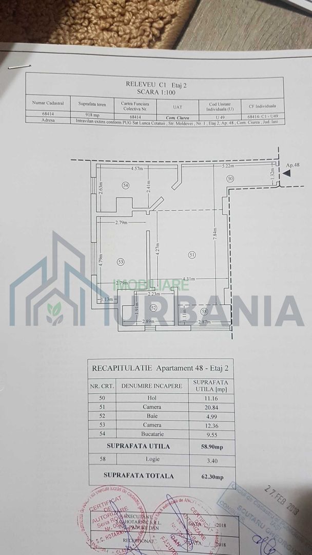 Apartament 2 camere cu loc de parcare, Cartier Visoianu, Iași - Lunca Cetățuii - Poză 7