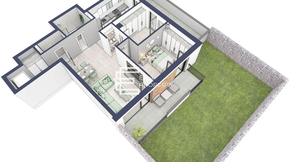 Apartament 3 camere | Design deosebit | Parter cu terasă și grădină |Sibiu - Schiță 13