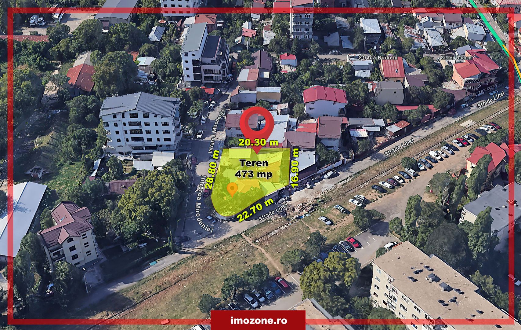Teren investitie, Militari - Mirodeniei, 473mp,  zona M2, POT 70%, CUT 3,0 mp. - Poză 1