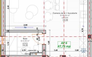 Apartament cu 2 camere si terasa de 6mp | Giroc | Profi - Poză 2