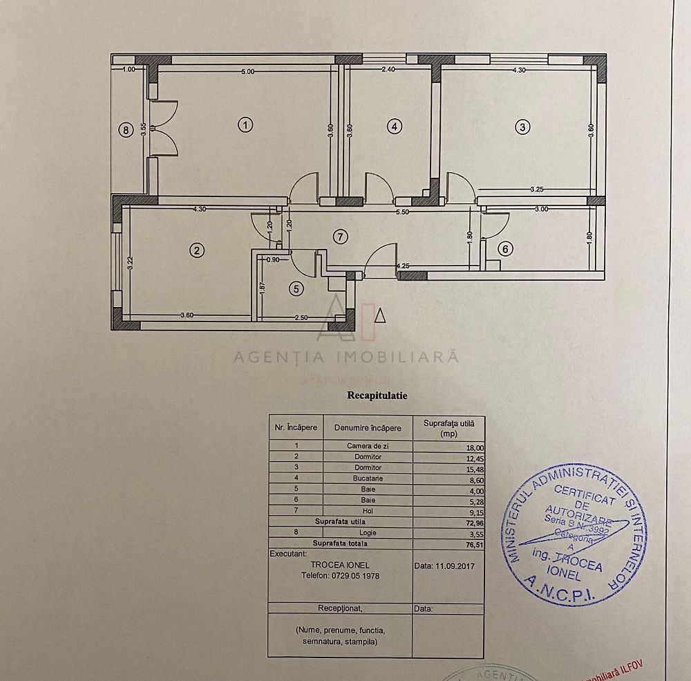 3 camere I Loc Parcare I 2 bai - Poză 14