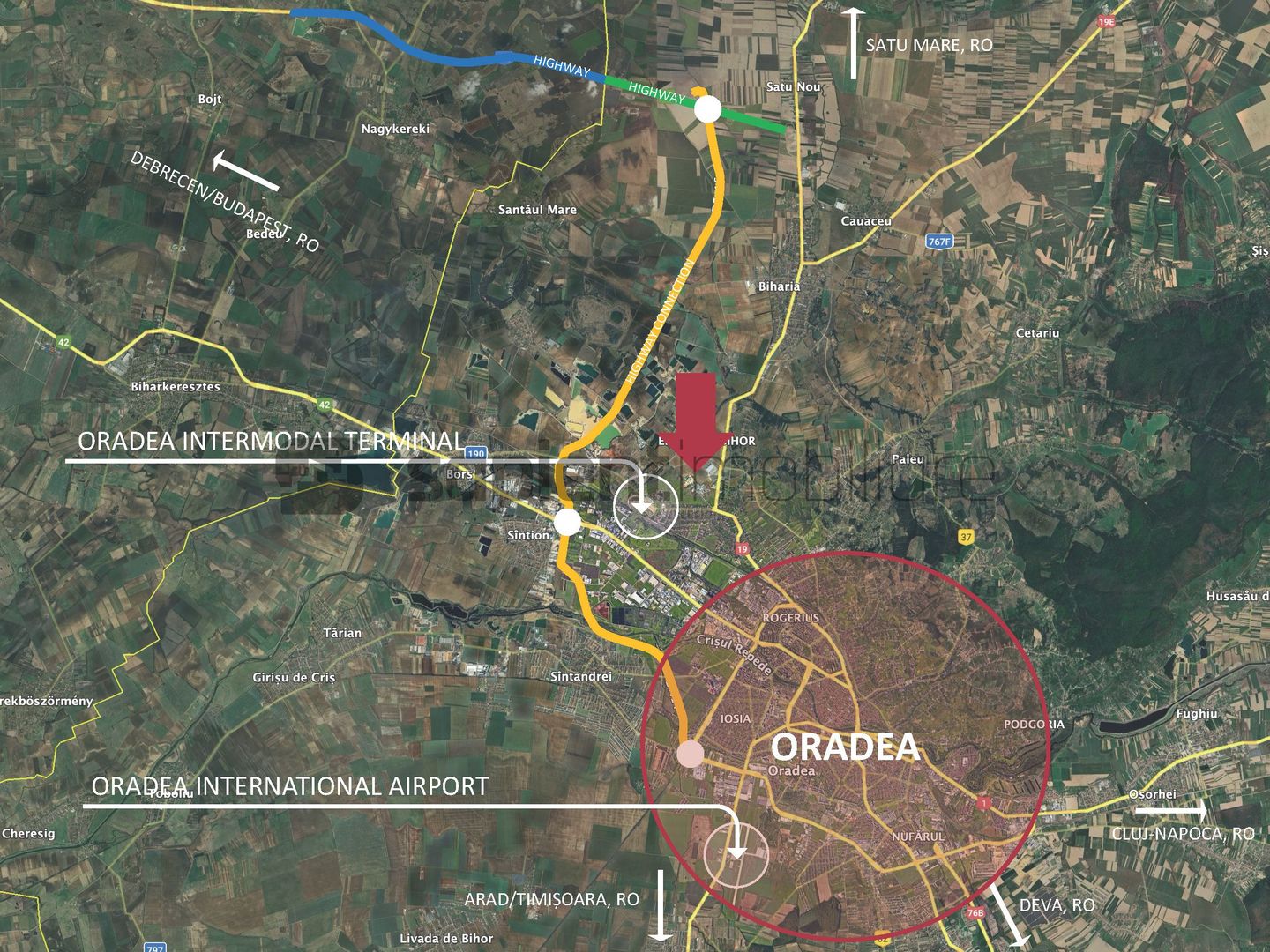 Sapient | Teren pentru dezvoltare industrială / logistică Oradea - Poză 3