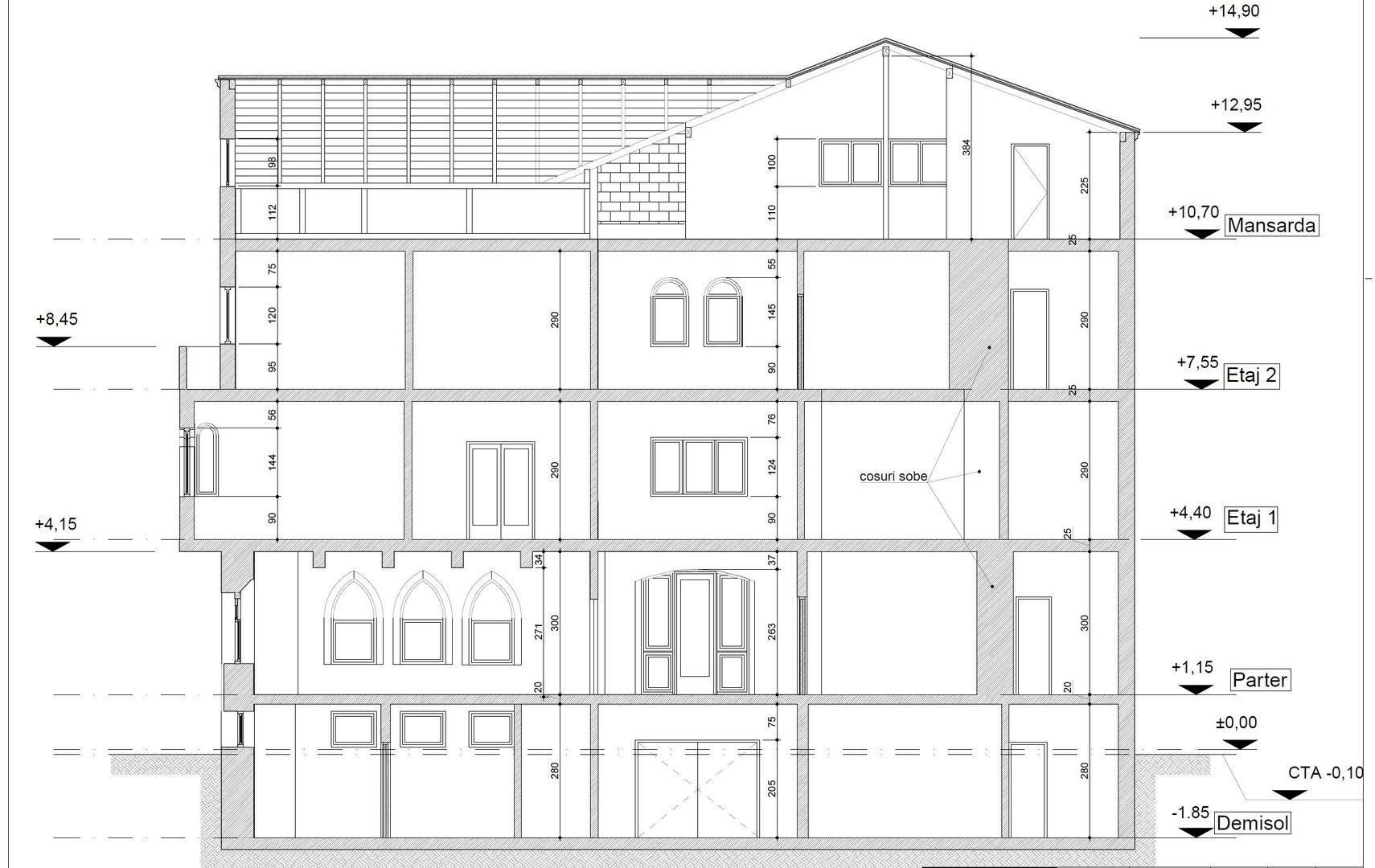 Vila Primaverii 985 mp desfasurati teren 390 mp 38 ml deschidere D+P+3 - Poză 12