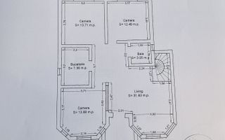 Casa BCA, 2005, P+M, 6 camere, nemobilata, vedere lac - Poză 14