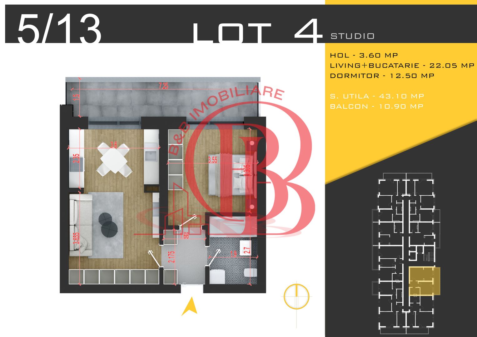 2 camere lansare proiect Titan Pallady  Metrou Nicolae Teclu - Schiță 11