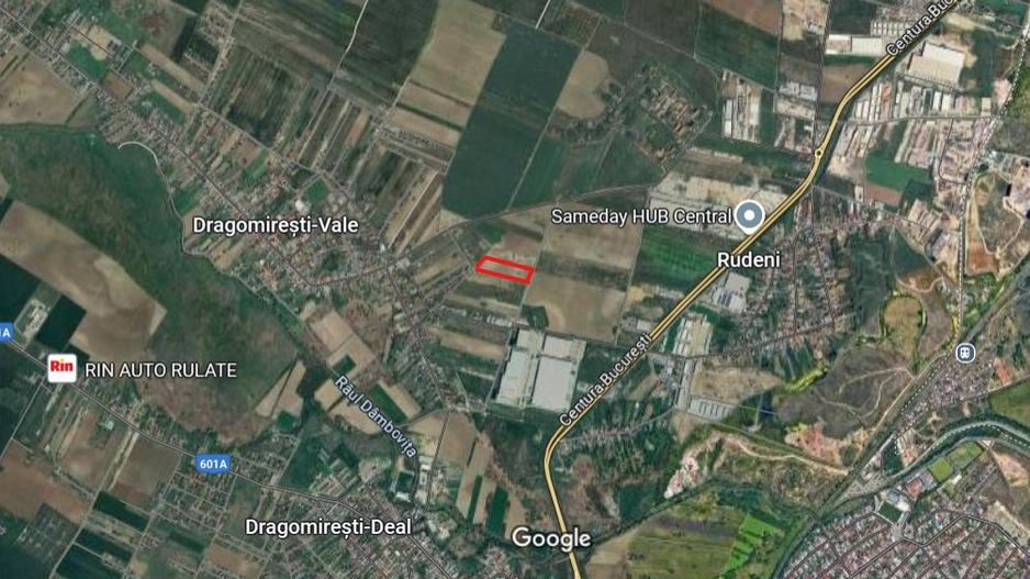 Dragomiresti Valea - Langa Centura, teren 15.600 mp, 35E/mp - Poză 2