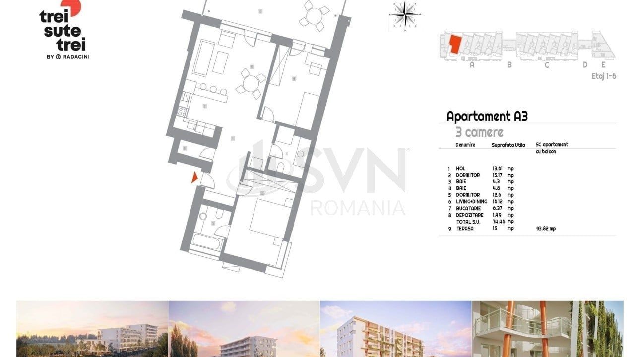 REA1026691 Apartament 3 camere Spatios - Finisaje premium - Vedere Lac - Poză 18