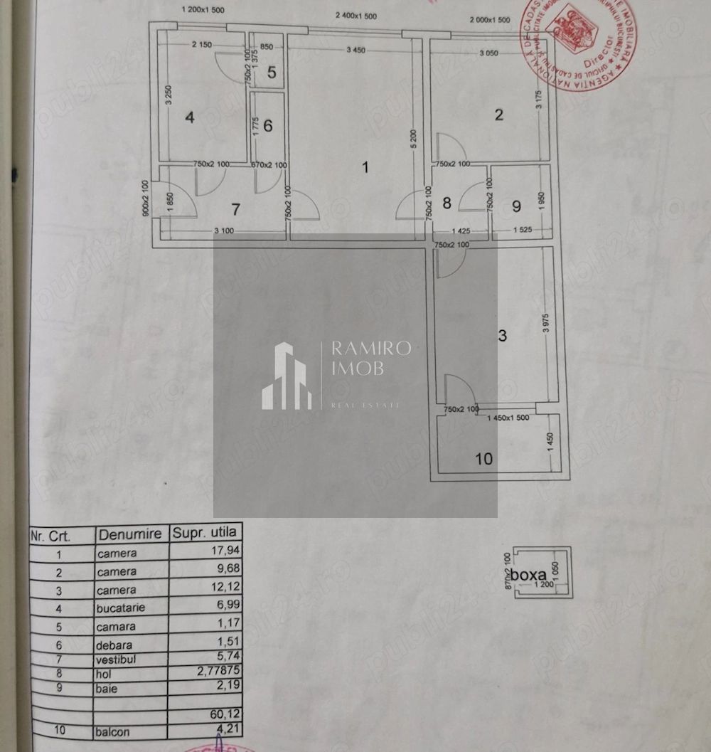 Apartament 3 camere 64 mp /boxa 4 mp| Titan | Parter | Bloc reabilitat - Poză 1
