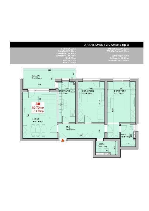 Apartament modern 3 camere I Nusco City - Poză 15