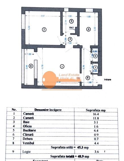 Apartament 2 camere – Drumul Taberei, Plaza Mall / Metrou Romancierilor - Schiță 15