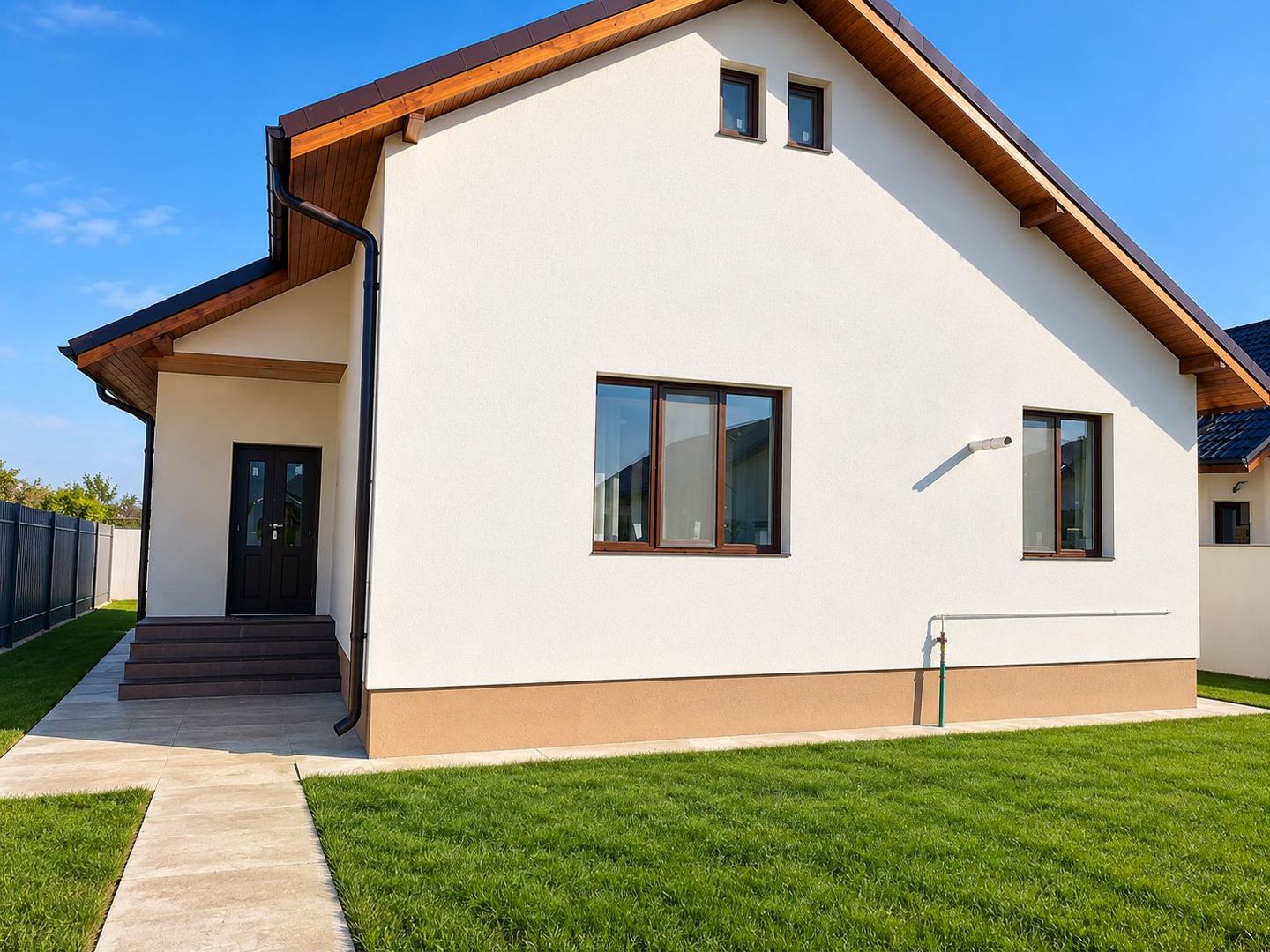 CASĂ INDIVIDUALĂ  DOMNESTI I COMPLEX PRIVAT | TEREN 430 MP | MOBILATĂ ȘI UTILATĂ - Poză 1